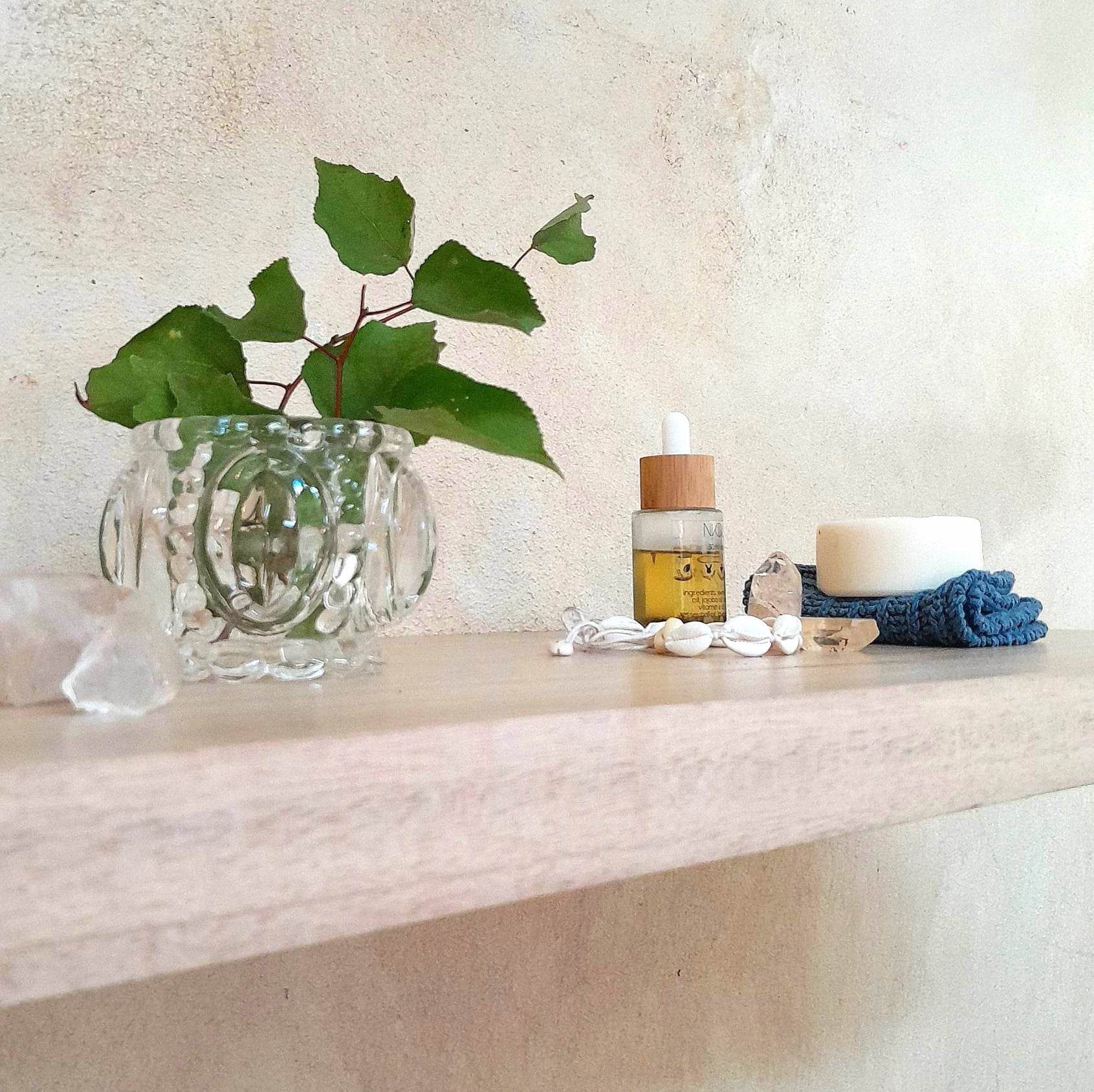 Floating shelves Glacial Oak Scandi style Australia