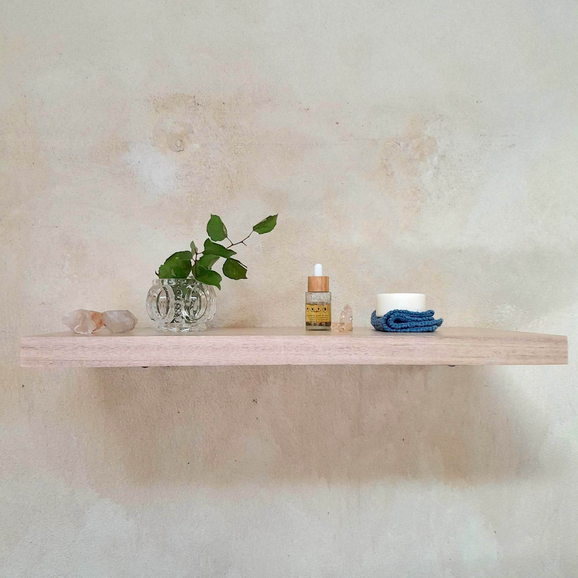 Floating shelves Glacial Oak Scandi style Australia