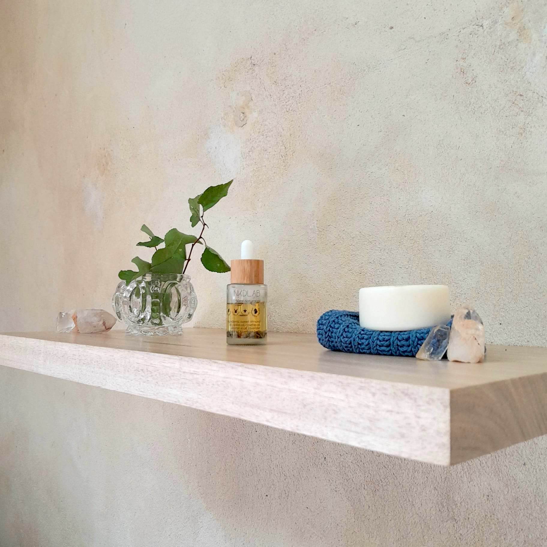 Floating wood shelves Glacial Oak Perth Australia