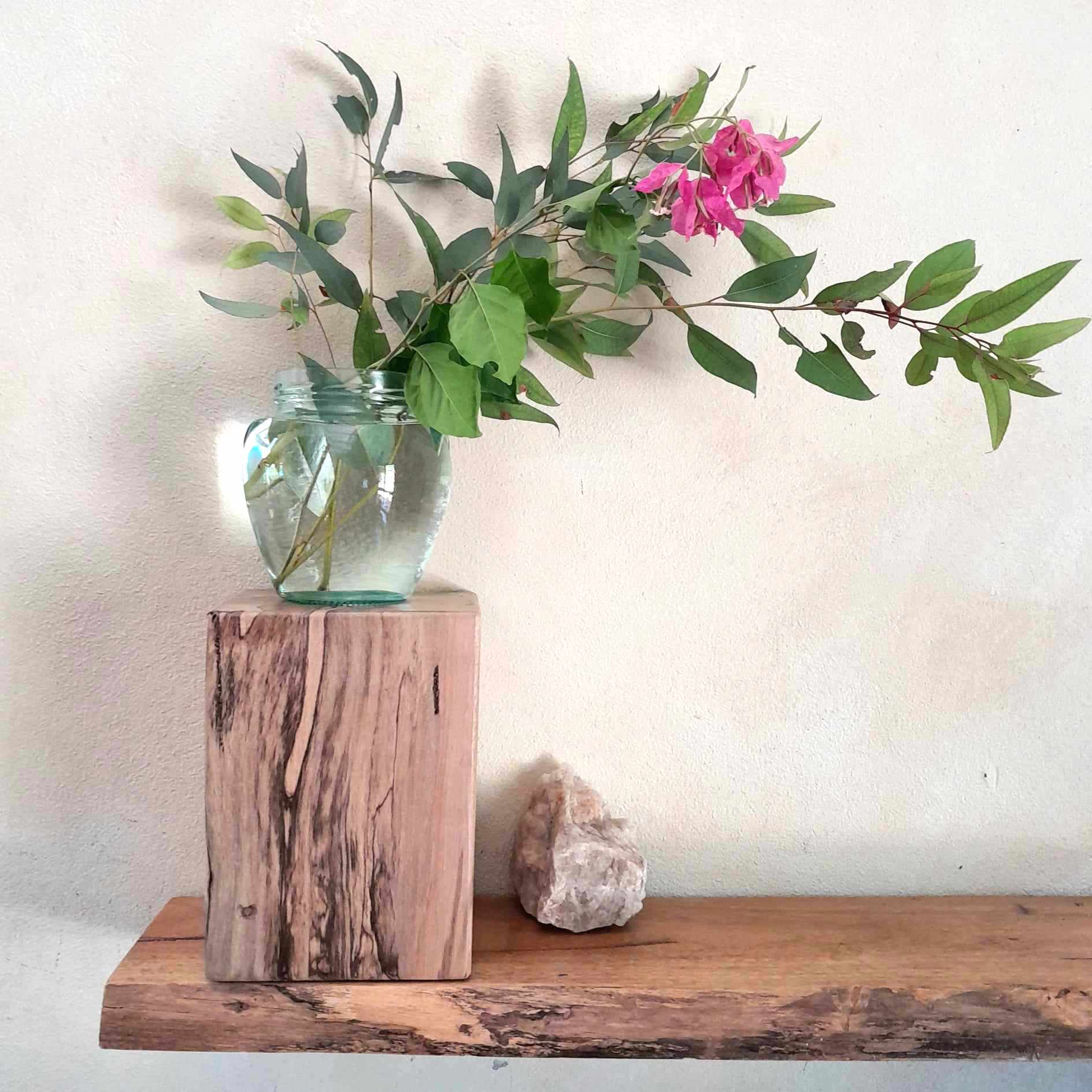 Plant Stand Wooden Marri Timber Stump block Perth Australia