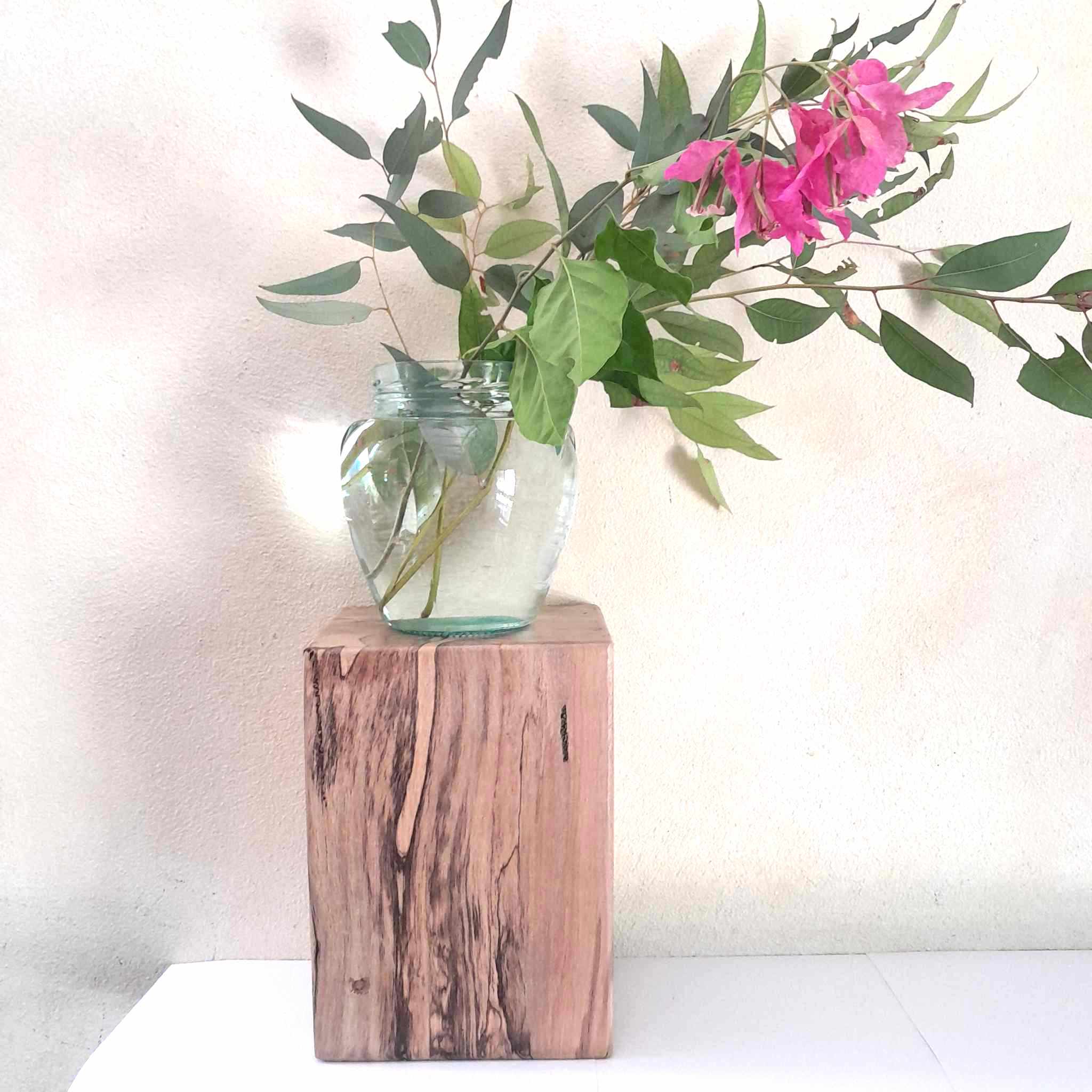 Plant Stand Wooden Marri Timber Stump block Perth Australia