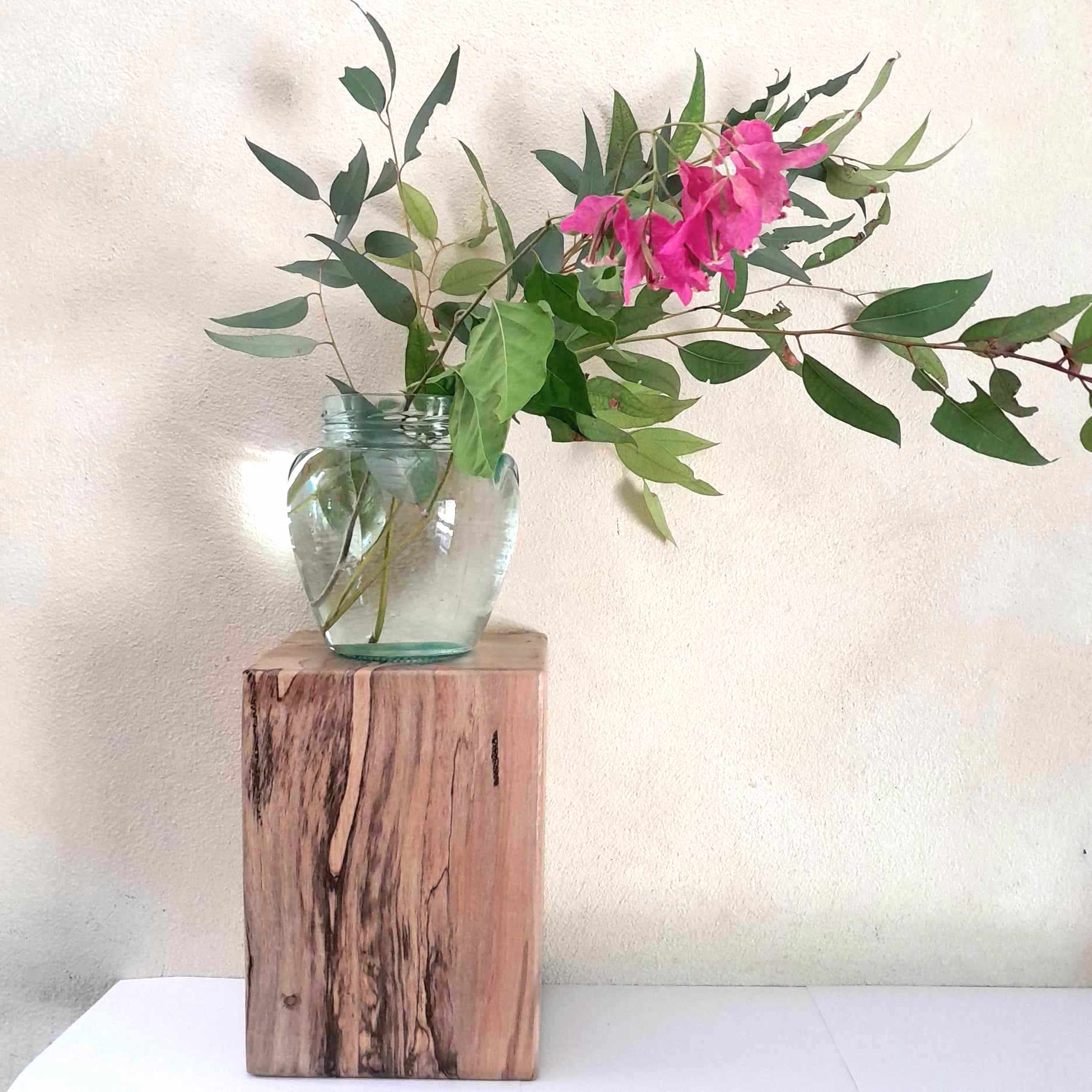Plant Stand Wooden Marri Timber Stump block Perth Australia