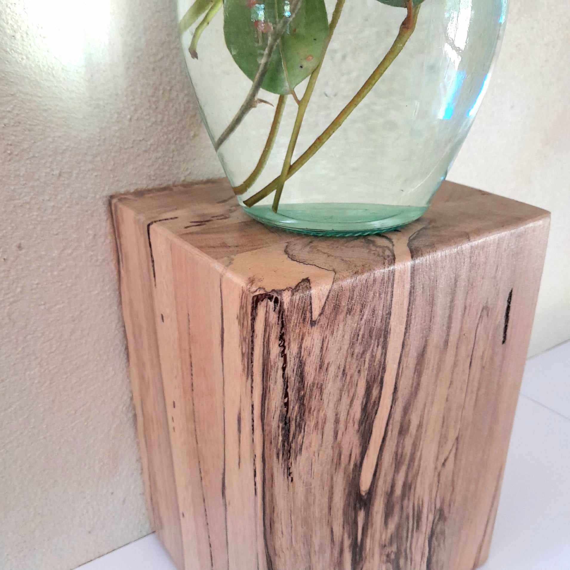 Plant Stand Wooden Marri Timber Stump block Perth Australia