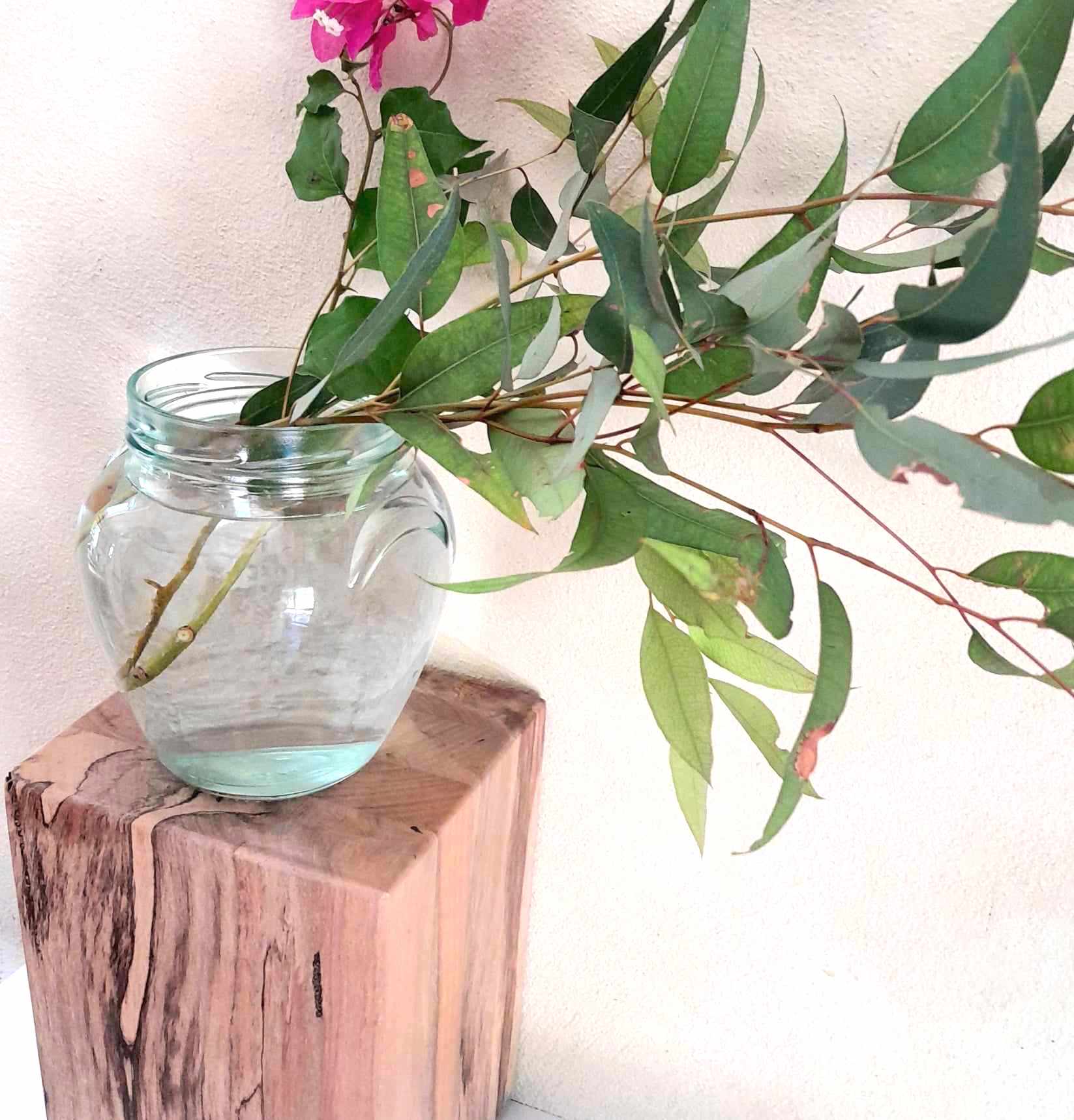 Plant Stand Wooden Marri Timber Stump block Perth Australia