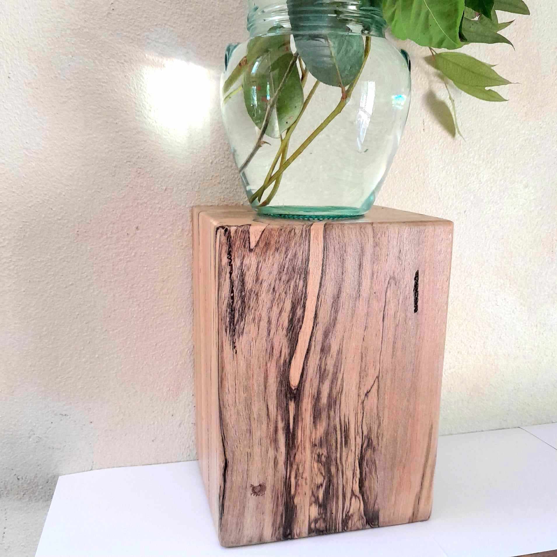Plant Stand Wooden Marri Timber Stump block Perth Australia