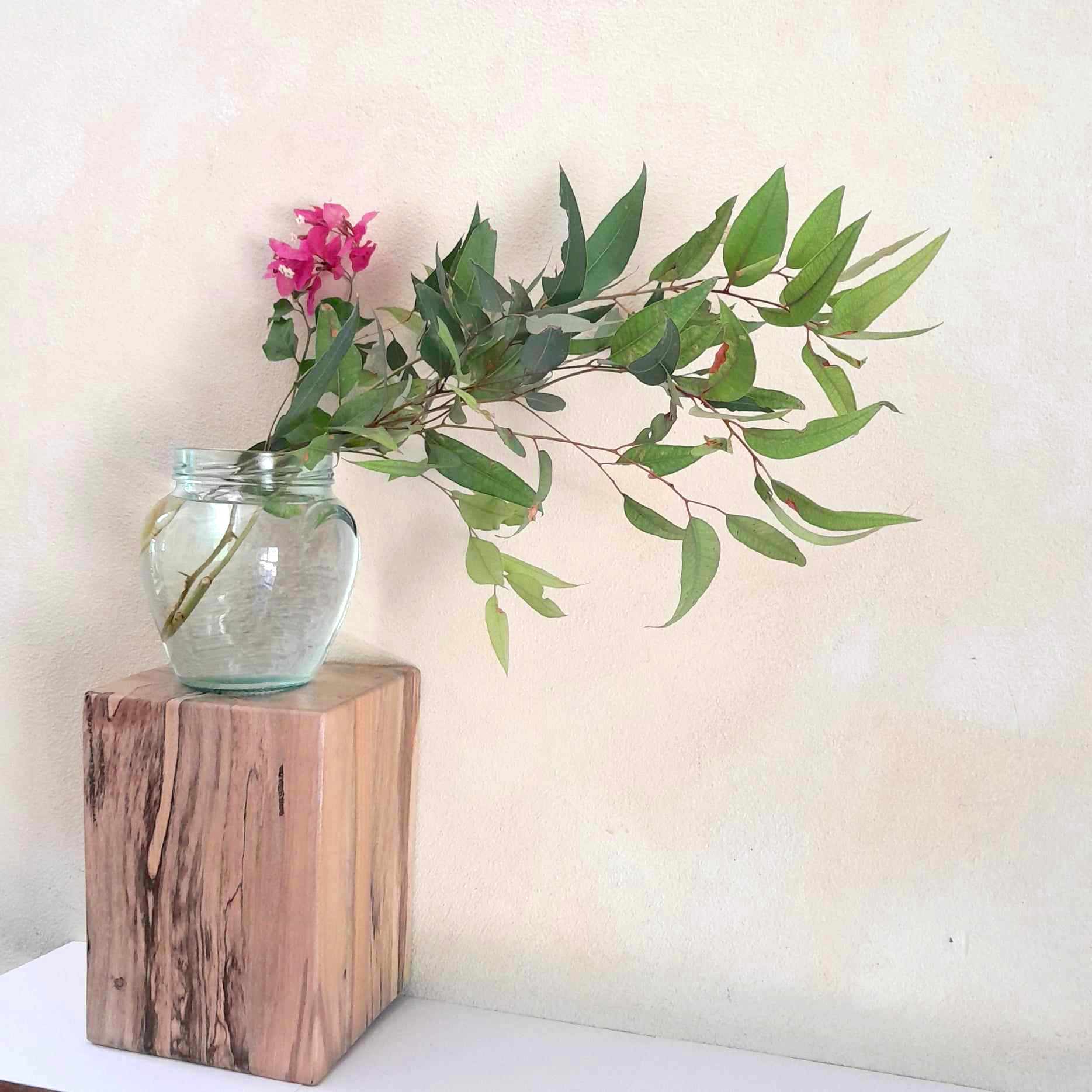 Plant Stand Wooden Marri Timber Stump block Perth Australia