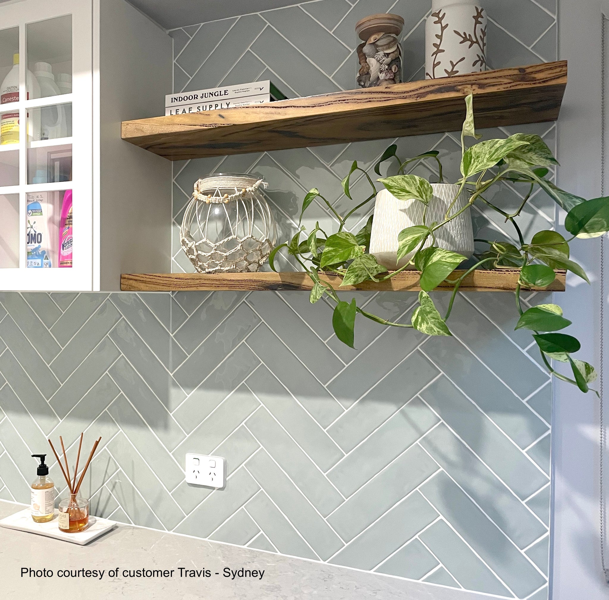 Floating shelf Australia wooden Perth Marri 50-120 cm