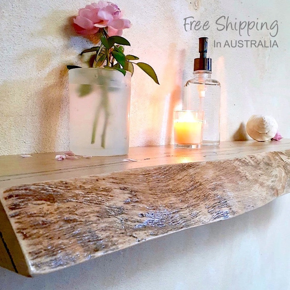 Live edge Floating Shelves Marri Perth Australia