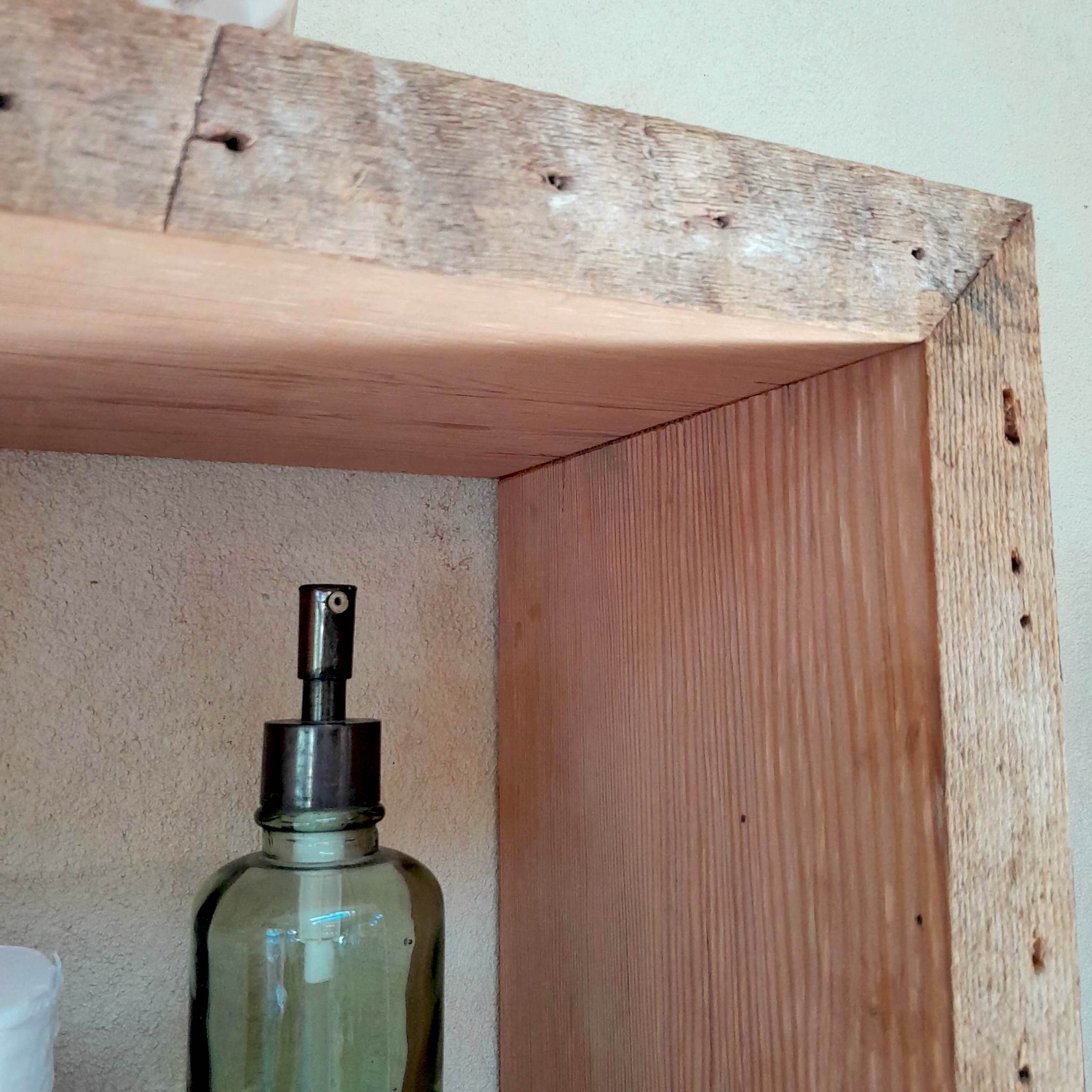 Rustic Bathroom Shelf Floating Box Shelf Oregon Pine