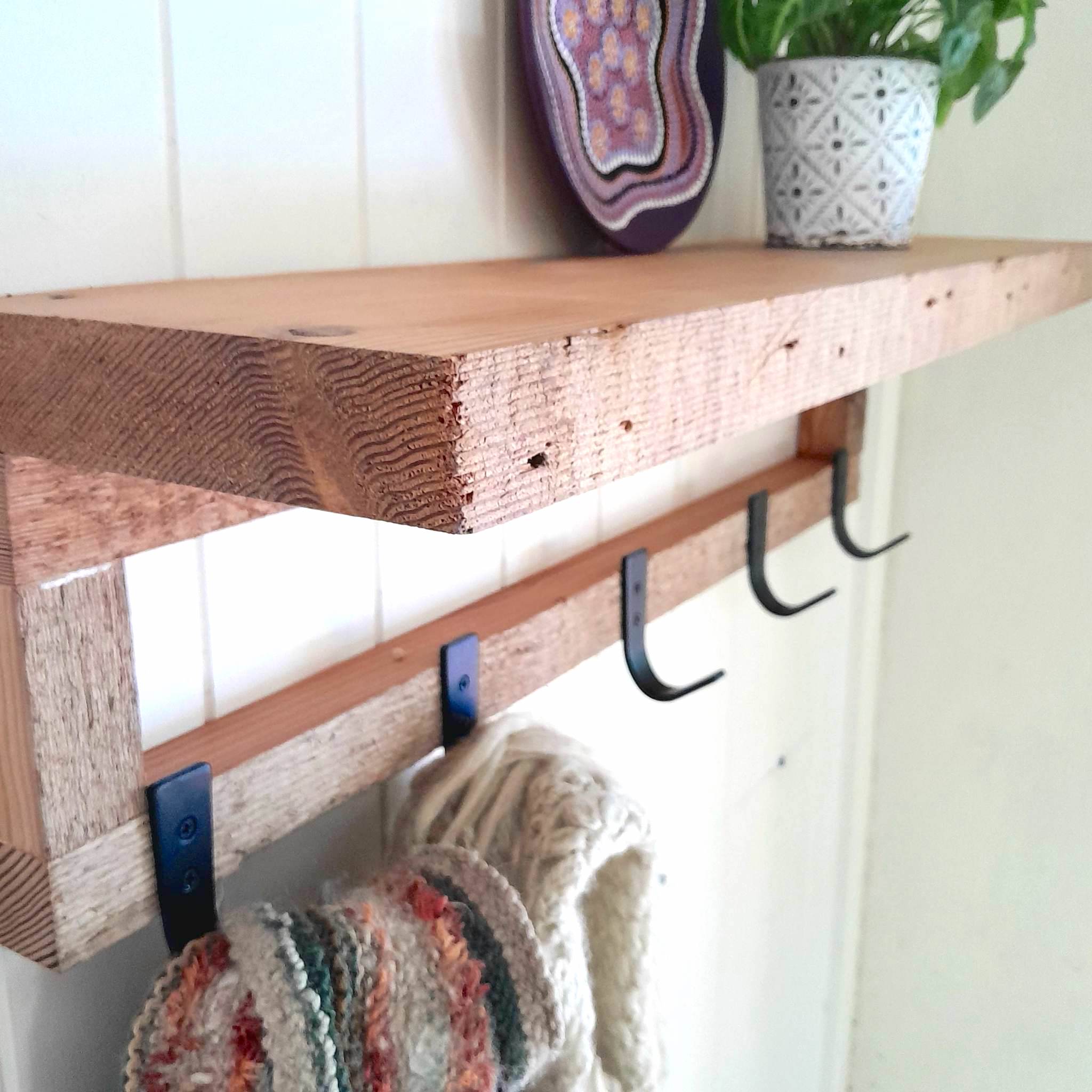 Oregon Pine Coat Rack Rustic Timber Hat Rack Rustic Perth Australia