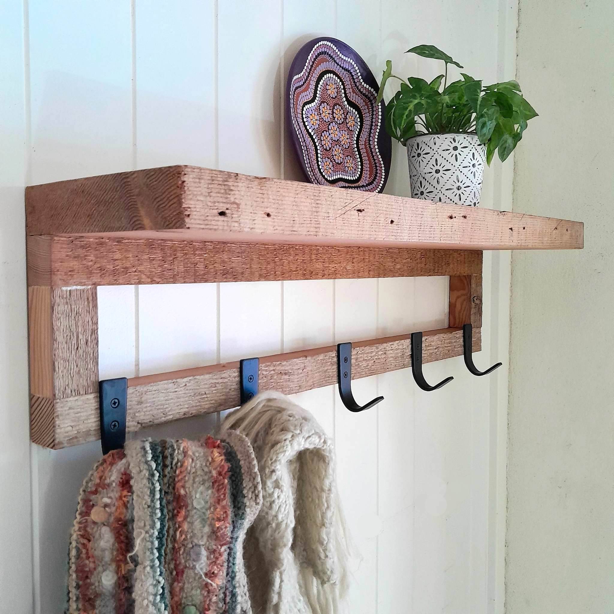 Oregon Pine Coat Rack Rustic Timber Hat Rack Rustic Perth Australia