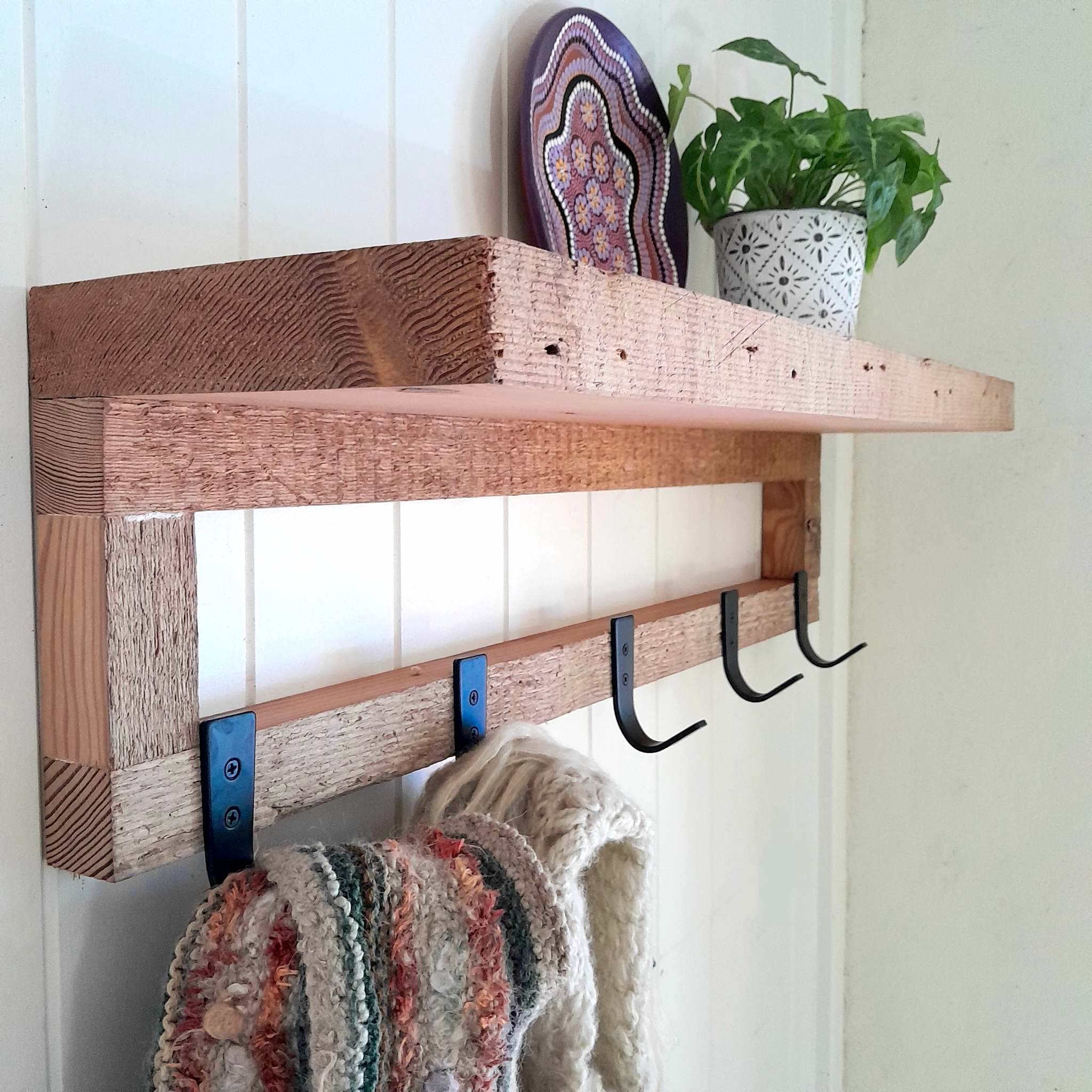 Oregon Pine Coat Rack Rustic Timber Hat Rack Rustic Perth Australia