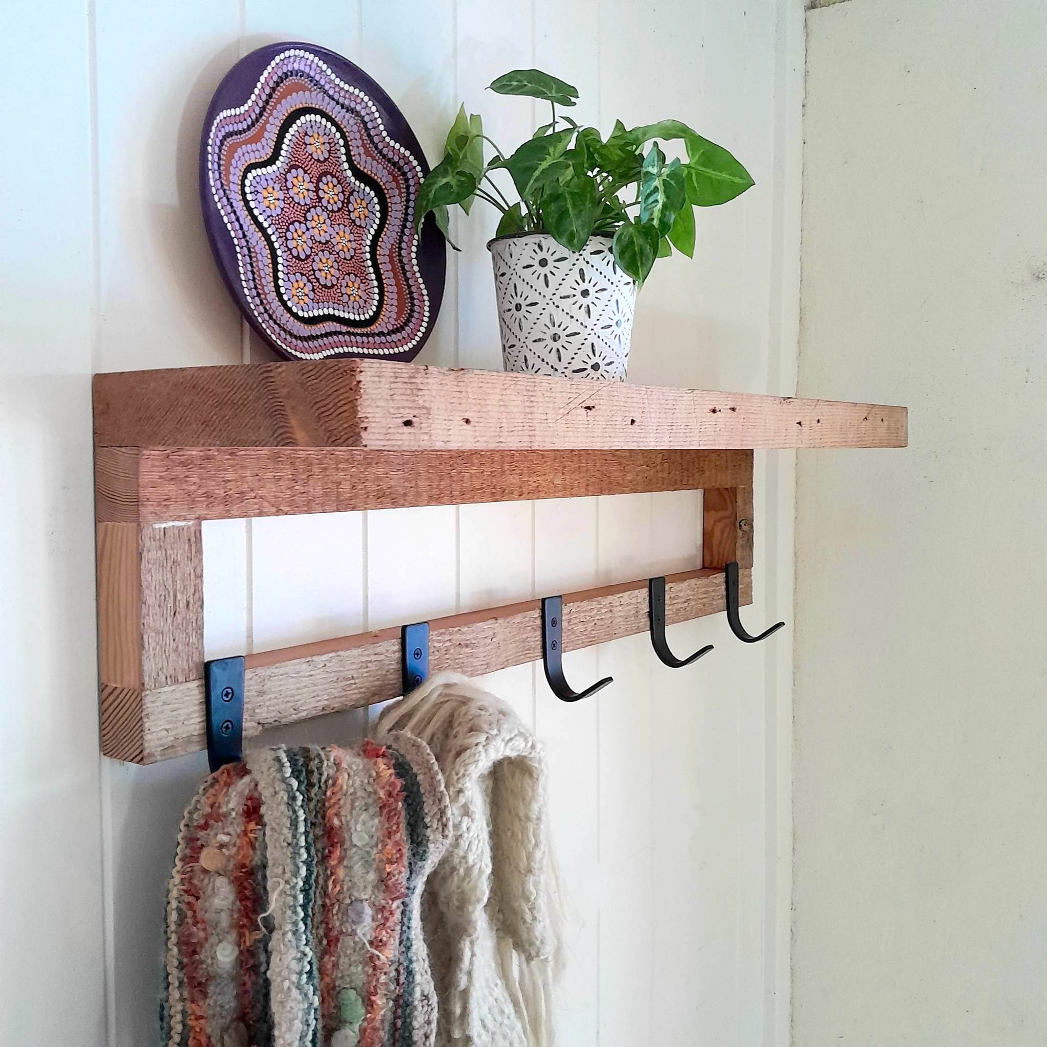 Oregon Pine Coat Rack Rustic Timber Hat Rack Rustic Perth Australia