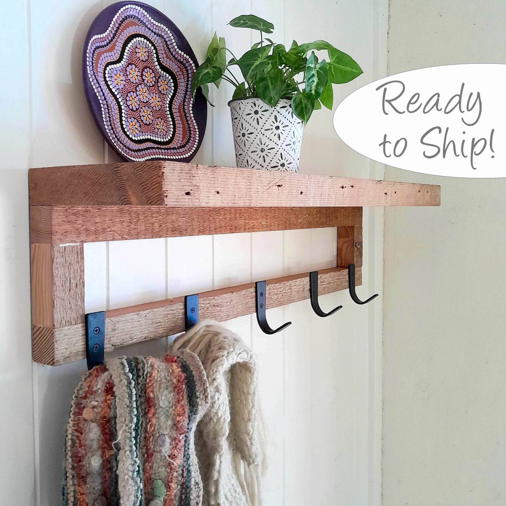 Oregon Pine Coat Rack Rustic Timber Hat Rack Rustic  Perth Australia