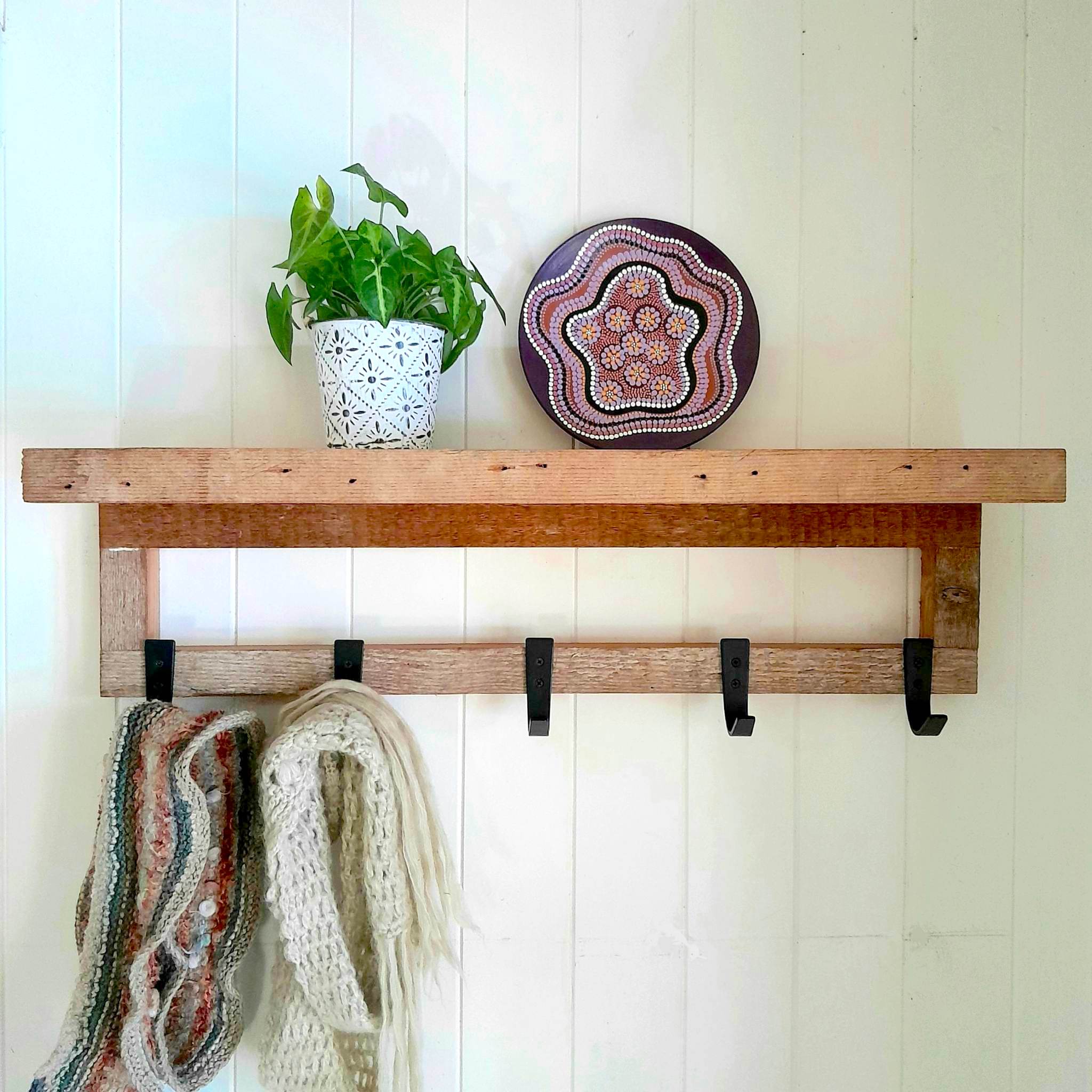 Oregon Pine Coat Rack Rustic Timber Hat Rack Rustic Perth Australia