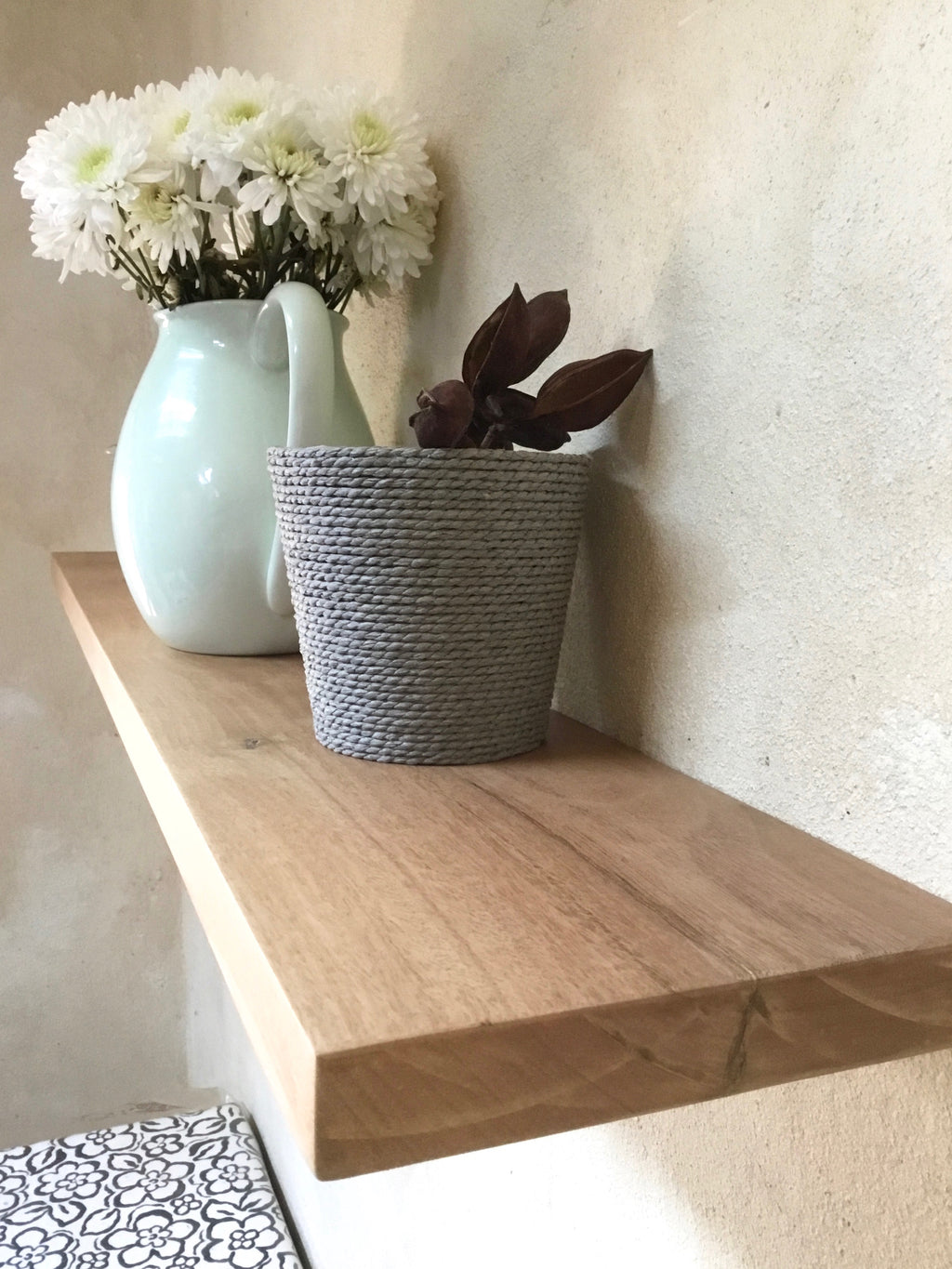 Floating shelves solid timber Blackbutt from 130cm