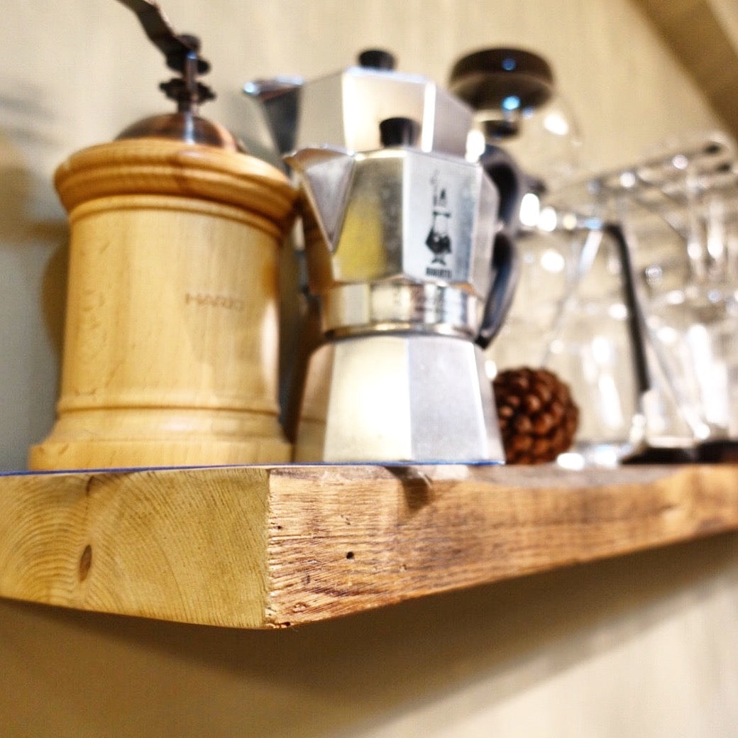 Reclaimed Baltic Pine timber Floating Shelf