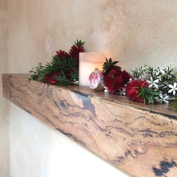 Fireplace Mantel Floating Marri Timber Perth Australia