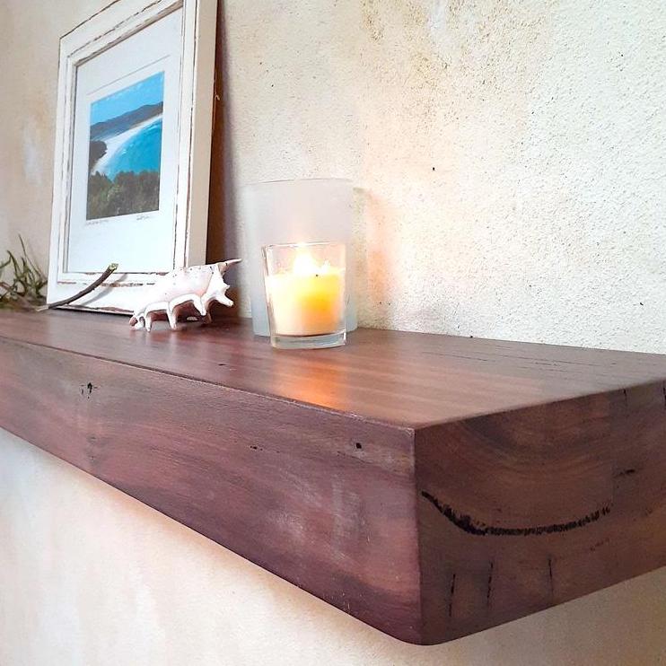 Fireplace Mantel Floating reclaimed Jarrah Timber Perth