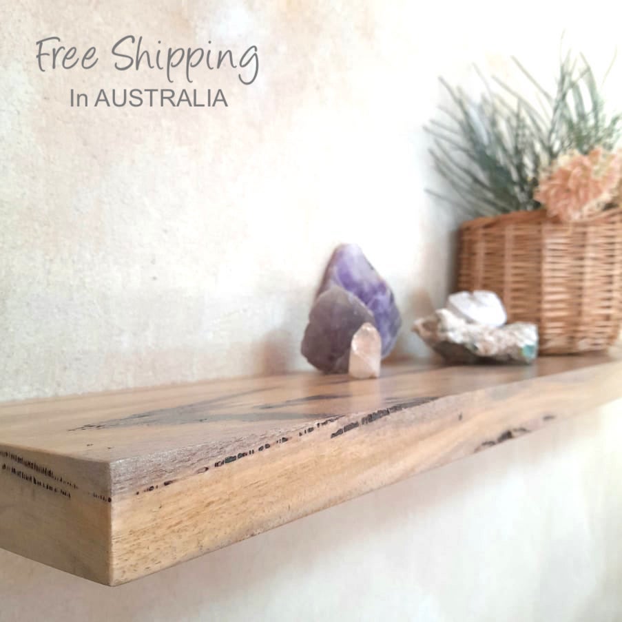 Floating shelf Australia wooden Perth Marri 50-120 cm