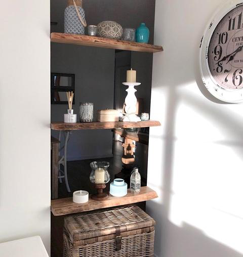 Floating shelves Live edge Marri timber from 90cm LONG Perth Australia