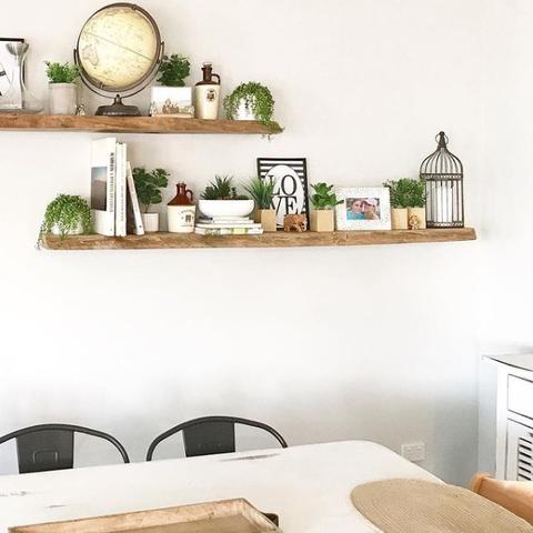 Floating shelves Live edge Marri timber from 90cm LONG Perth Australia