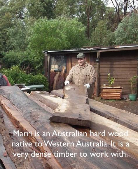 Floating shelves Live edge Marri timber from 90cm LONG Perth Australia
