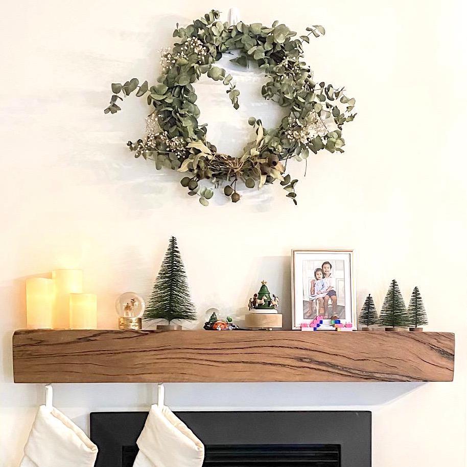 Fireplace Mantel Floating Marri Timber Perth Australia
