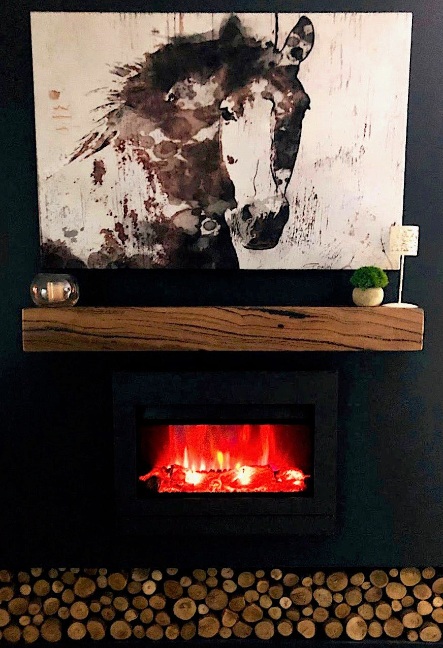 Fireplace Mantel Floating Marri Timber Perth Australia
