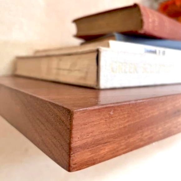 Floating shelf solid wood Jarrah Perth Australia