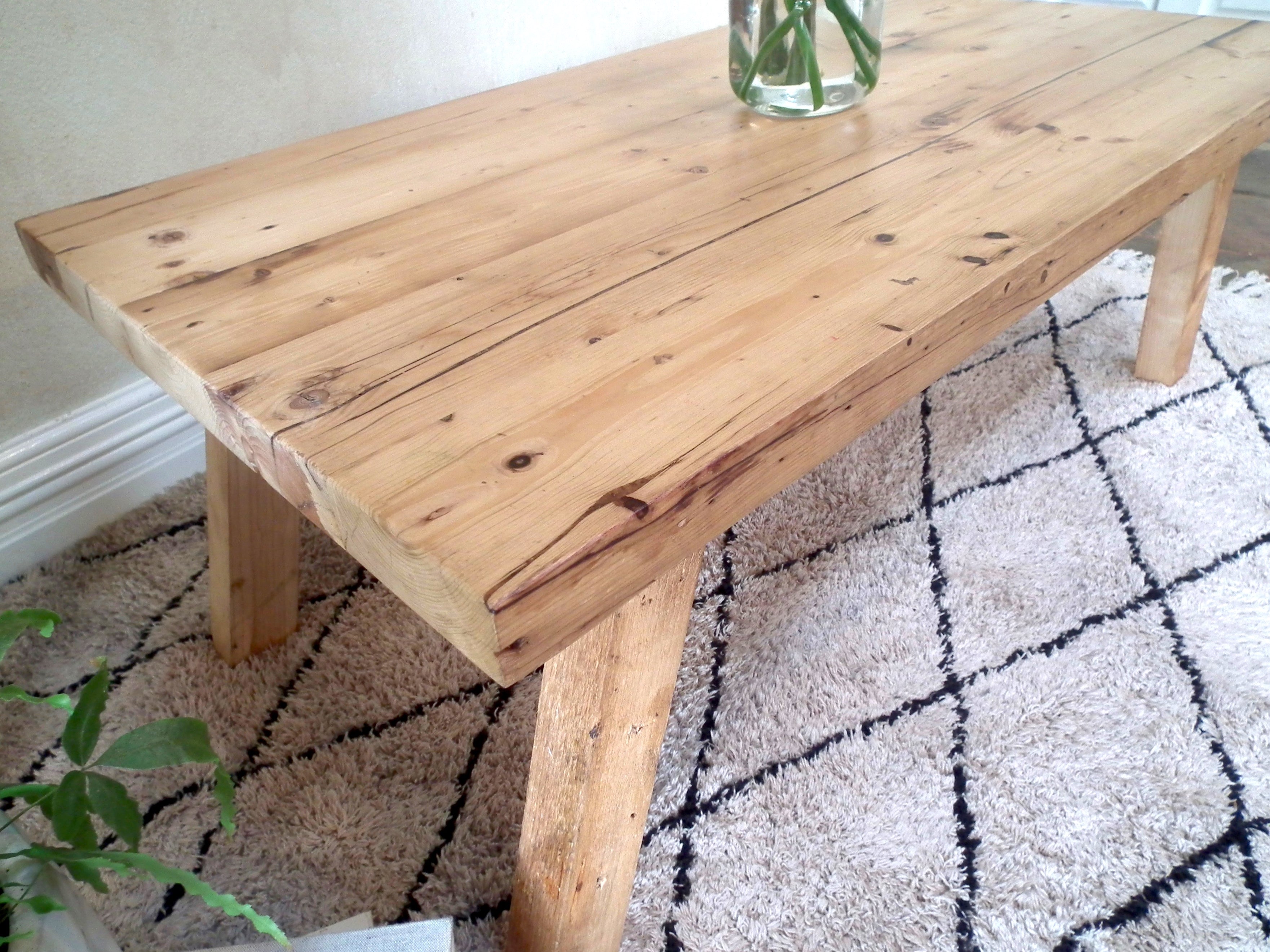 Wooden Coffee Table Scandi Hamptons Style Perth Australia